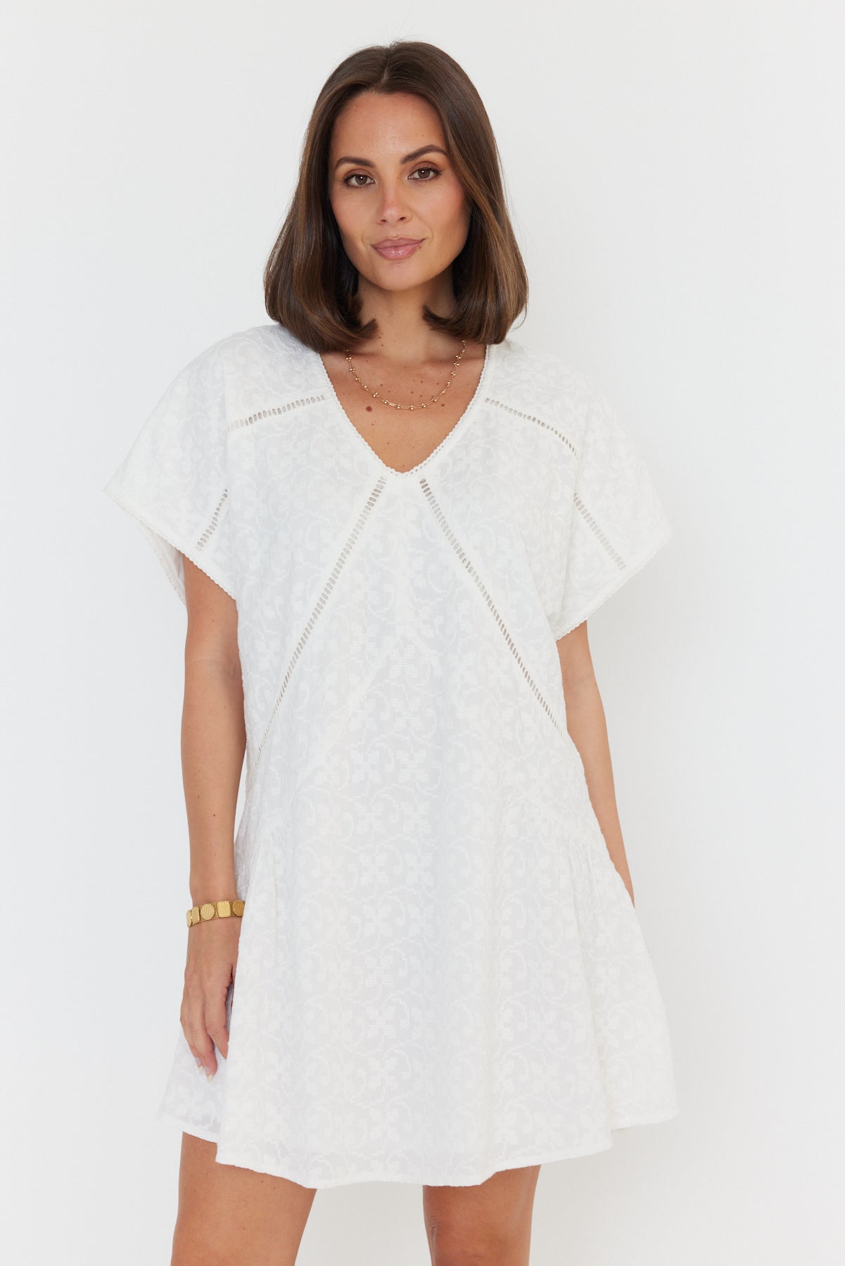 ISAAC Dress White