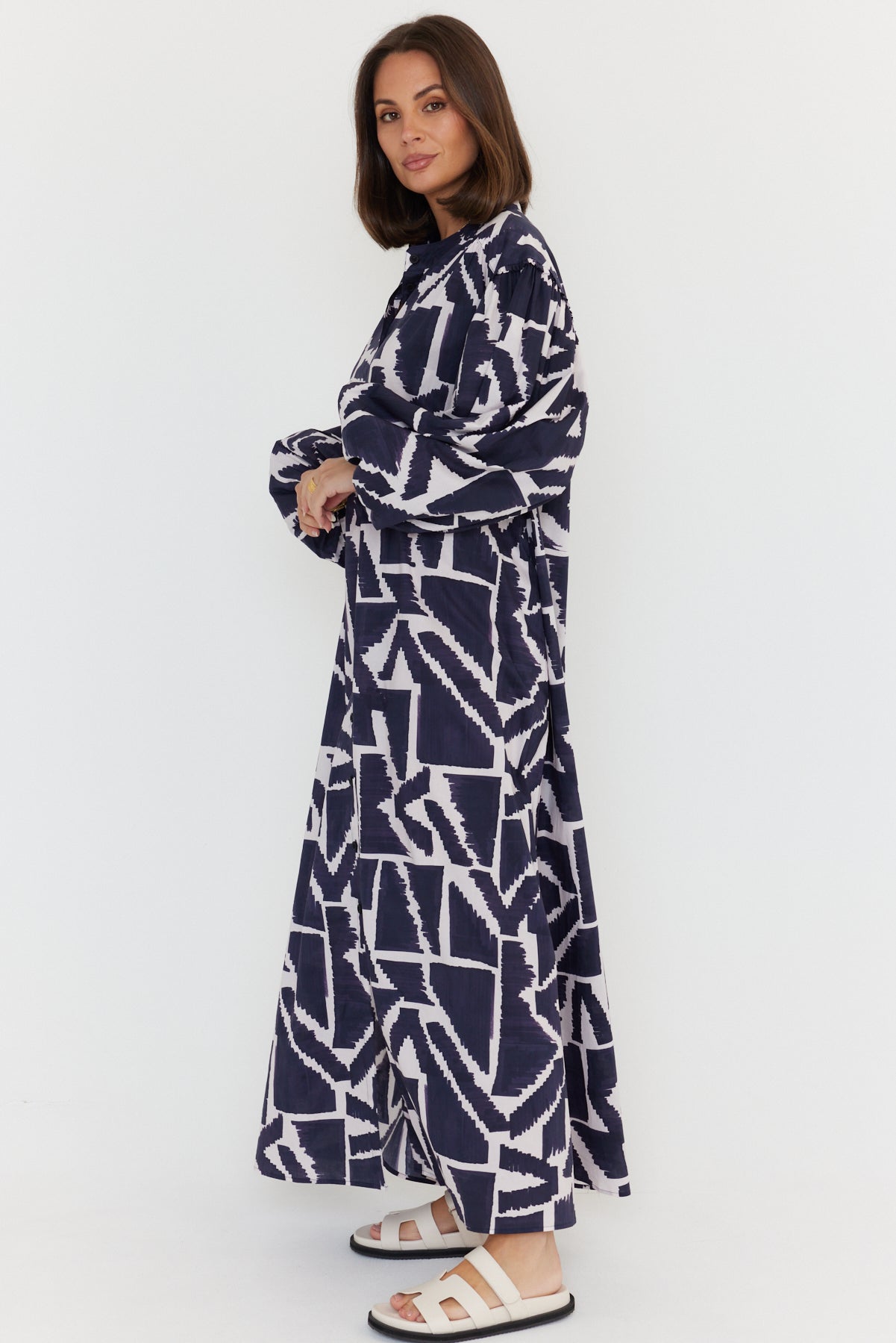 JACK Dress Navy Geo Print
