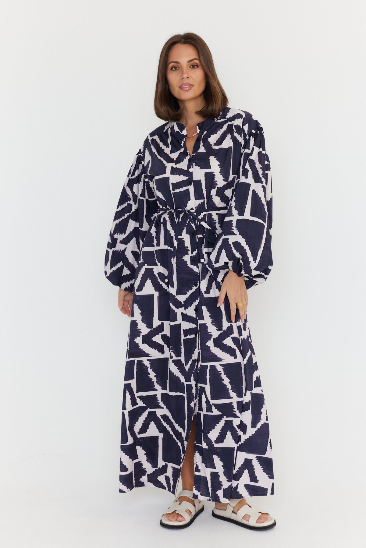 JACK Dress Navy Geo Print