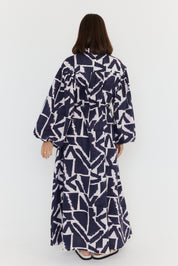 JACK Dress Navy Geo Print
