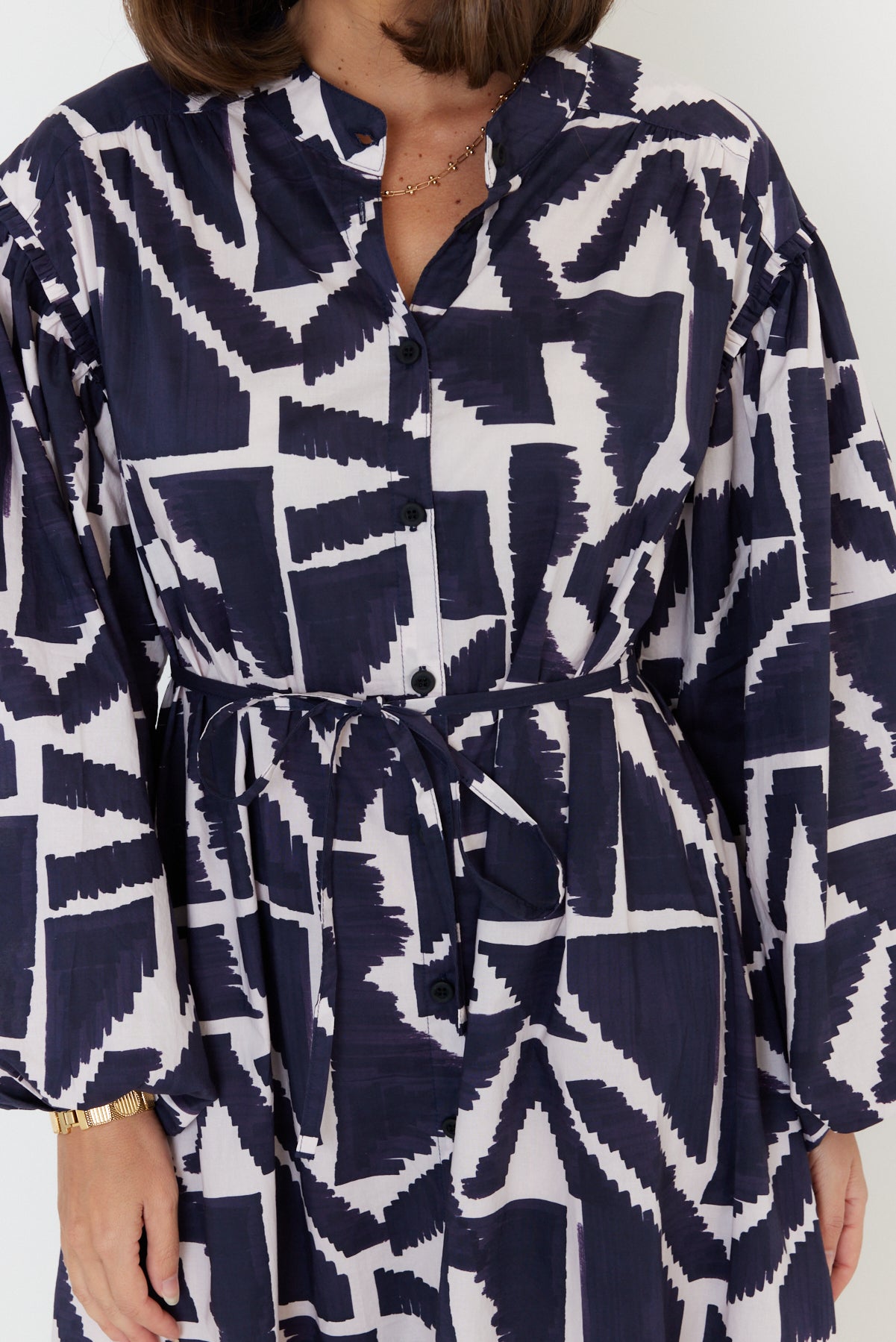 JACK Dress Navy Geo Print