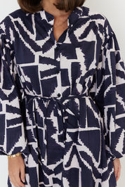 JACK Dress Navy Geo Print