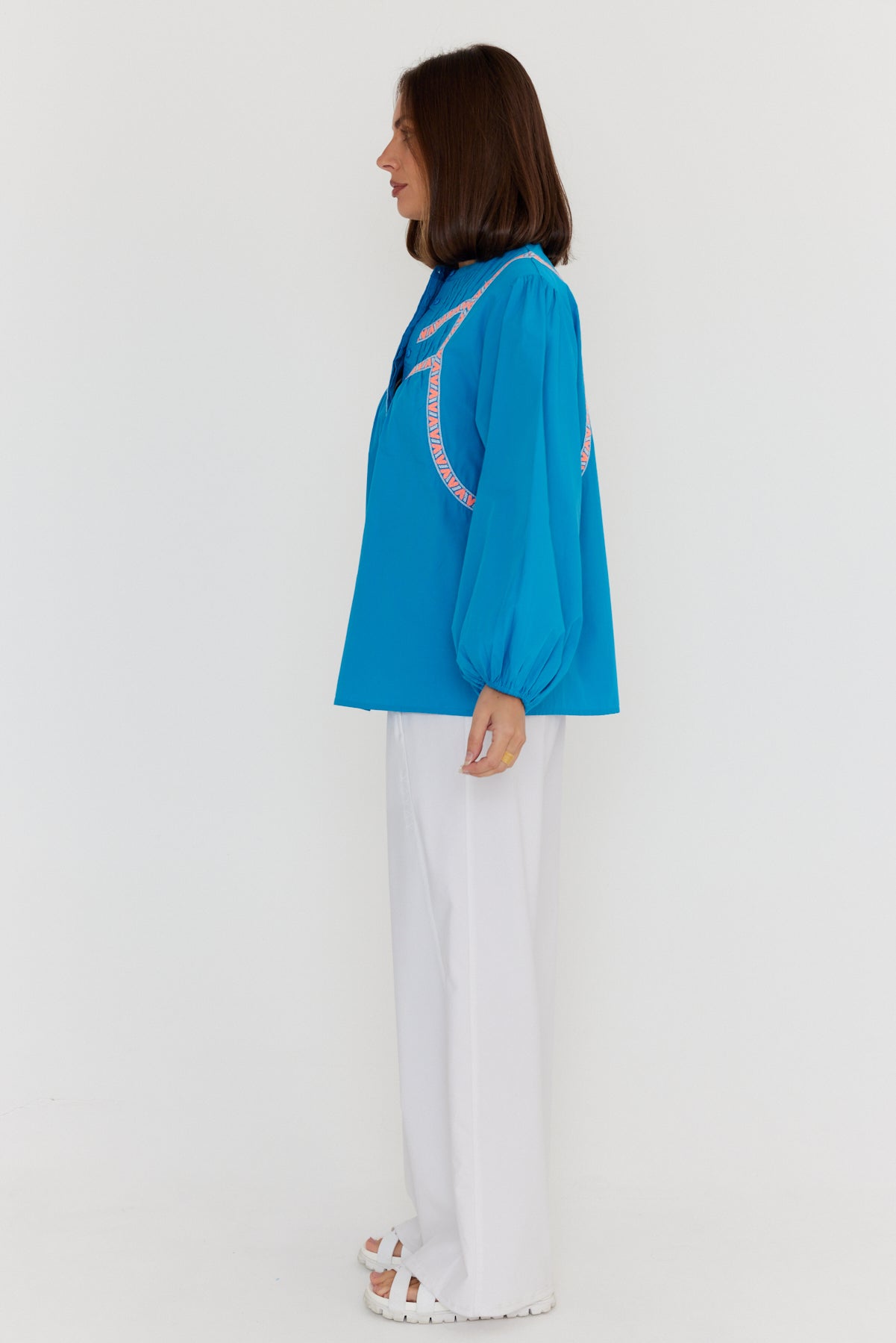 SILAS Blouse Blue Teal