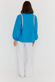 SILAS Blouse Blue Teal