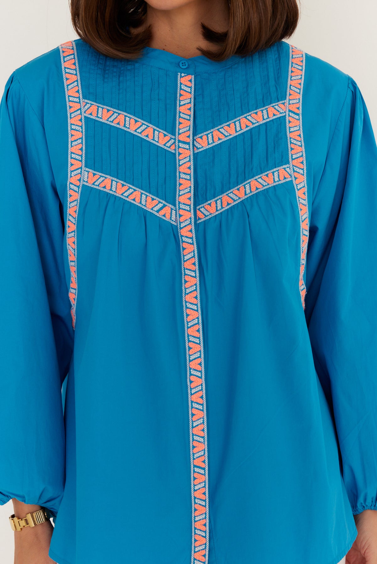 SILAS Blouse Blue Teal