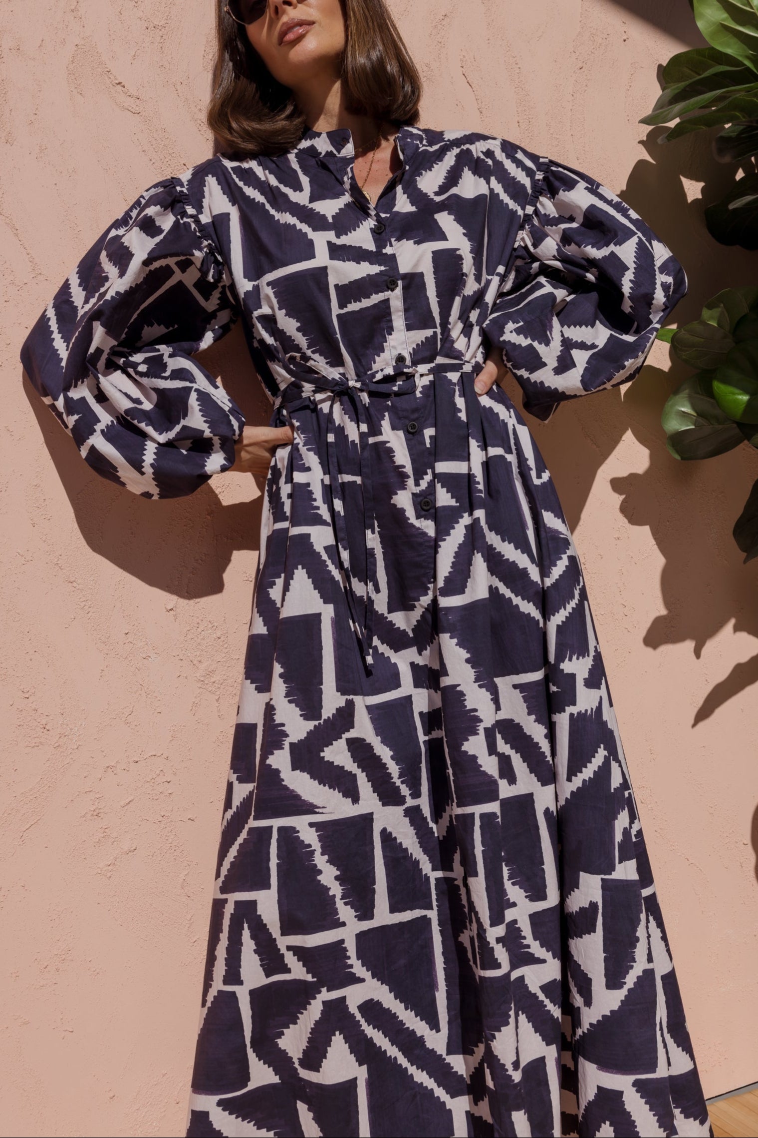 JACK Dress Navy Geo Print