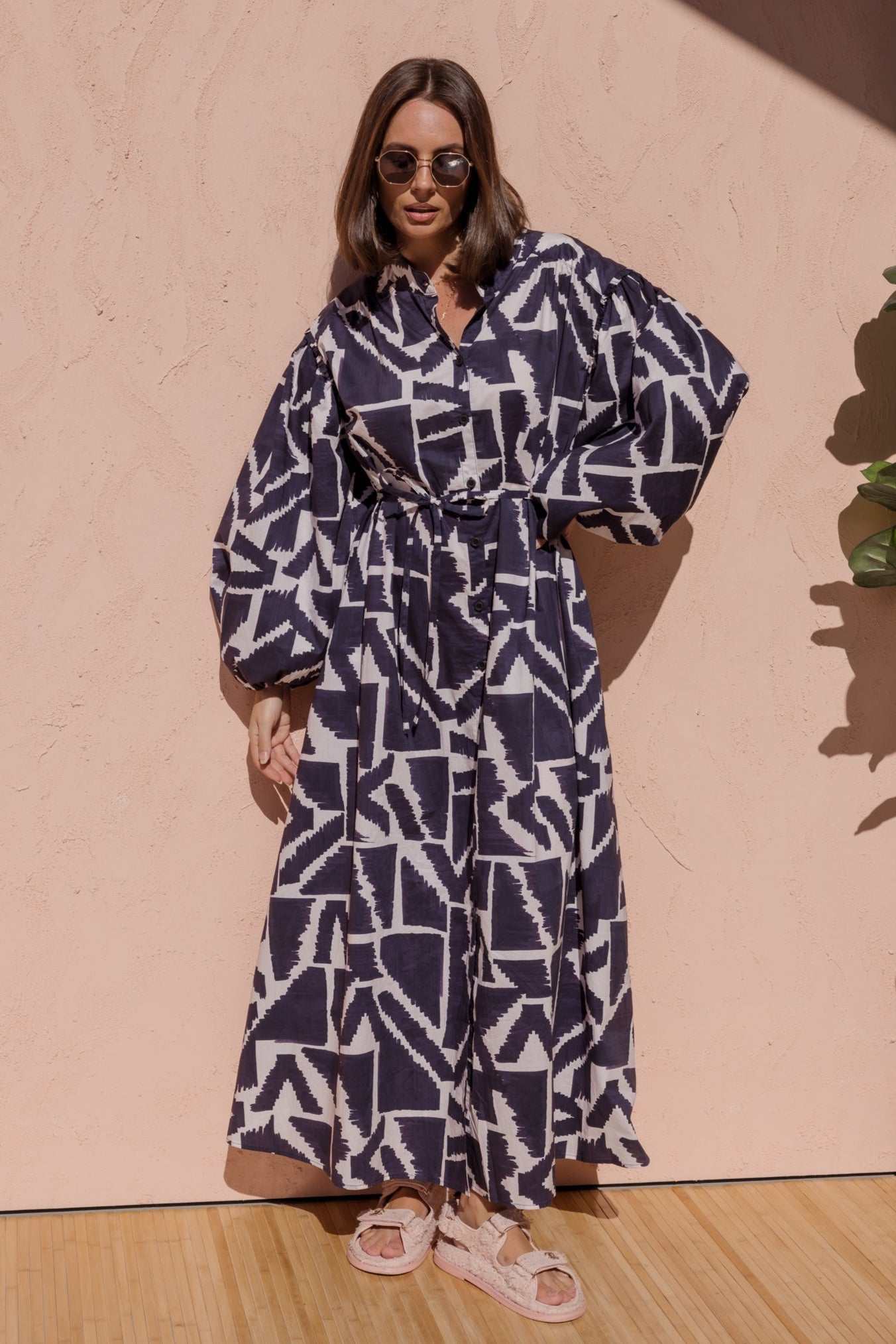 JACK Dress Navy Geo Print