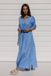MAKILA Dress Cornflour Blue