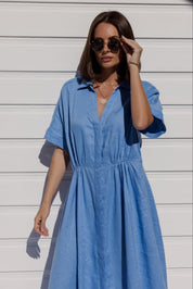 MAKILA Dress Cornflour Blue
