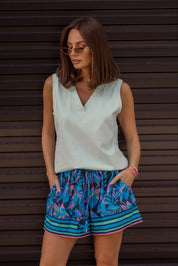 SIMBA V-Neck Seafoam