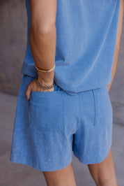 HIXA Shorts Acid Washed Blue