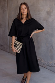 NIX Midi Dress Black