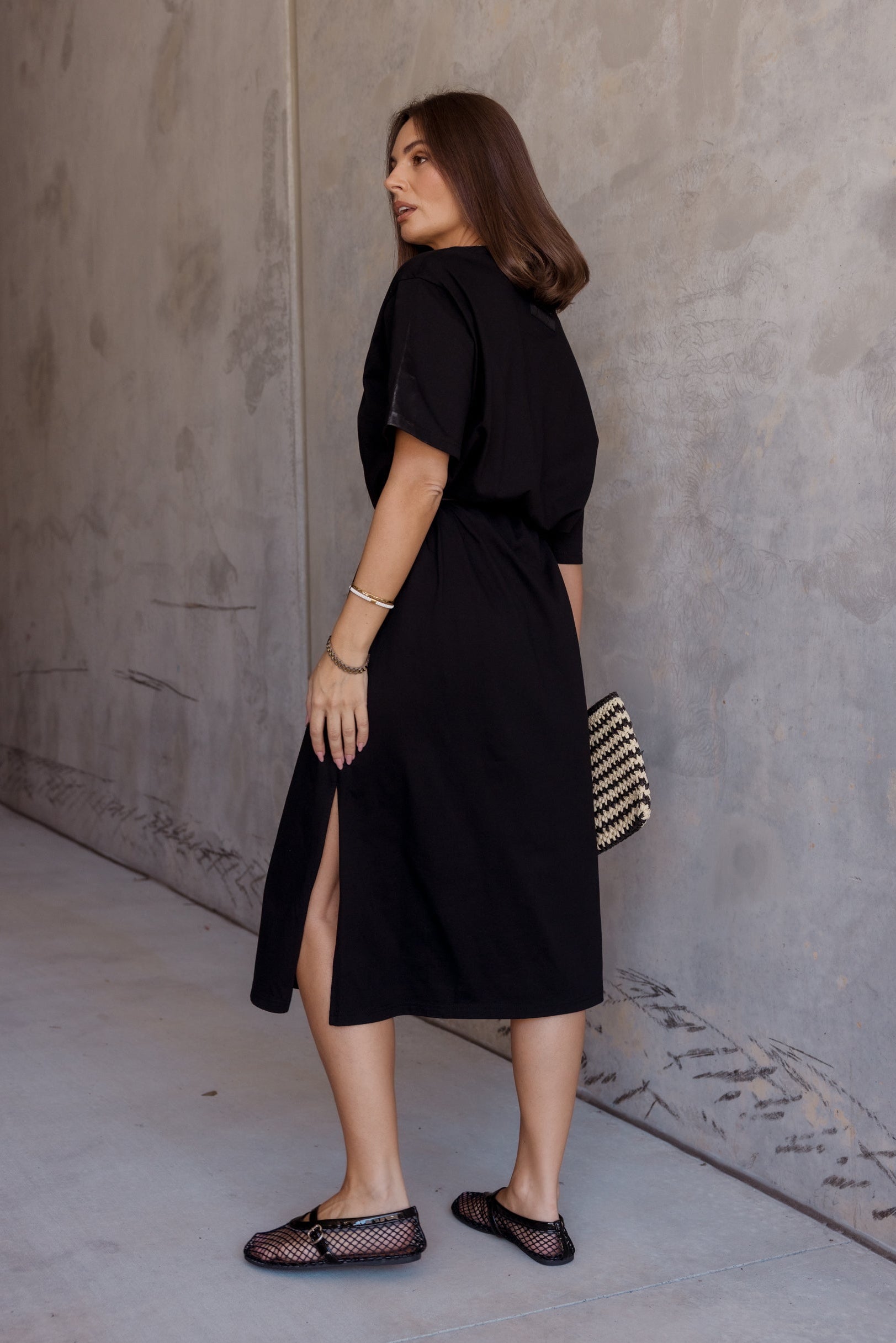 NIX Midi Dress Black