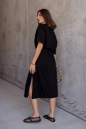 NIX Midi Dress Black