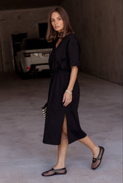 NIX Midi Dress Black