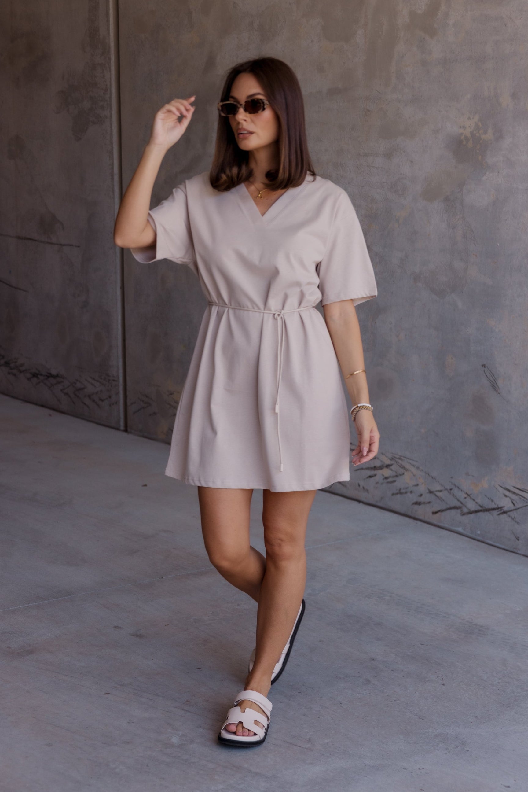 NIX Mini Dress Stone