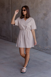 NIX Mini Dress Stone