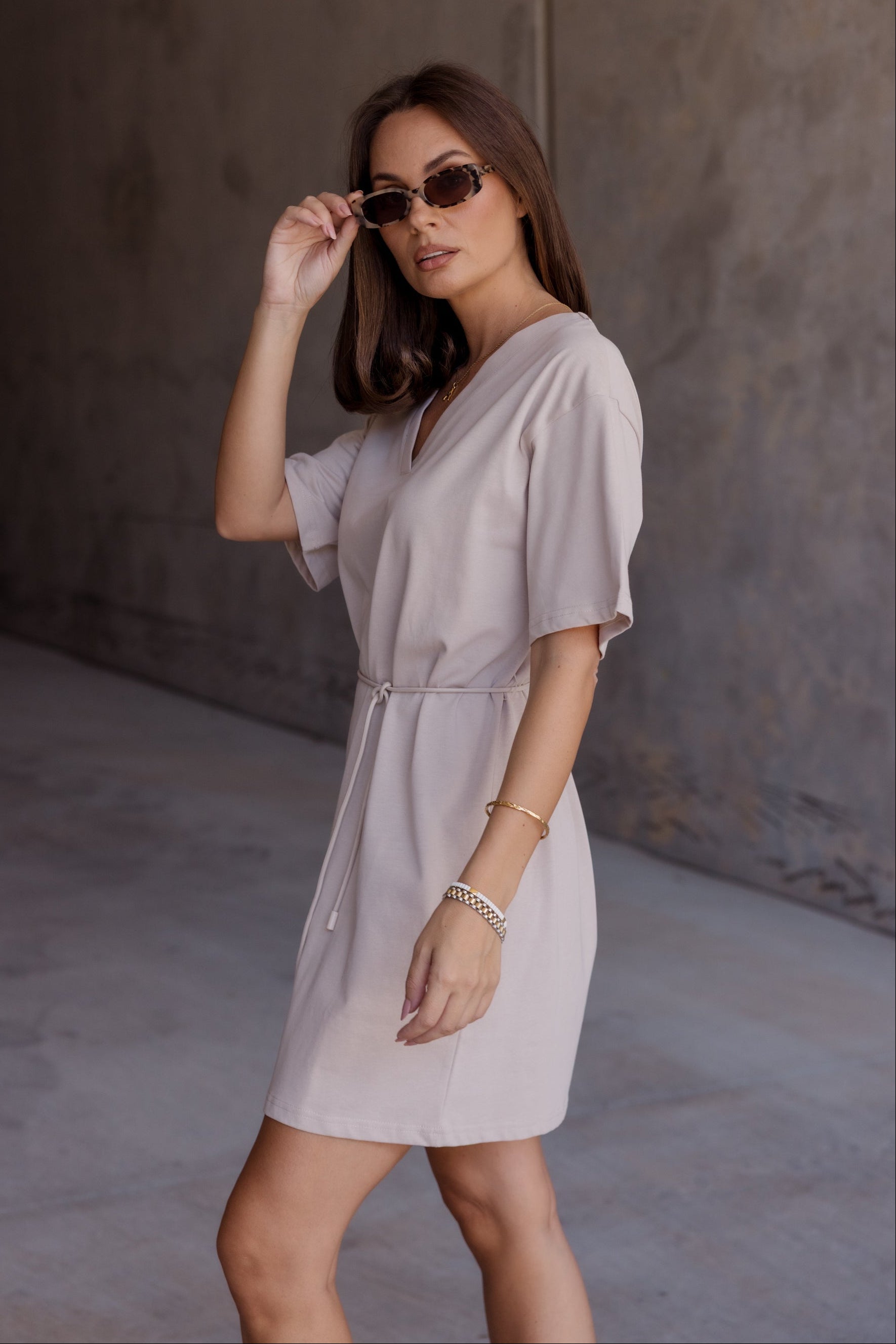 NIX Mini Dress Stone