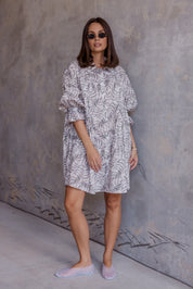 BERKEN Dress Coco Leaf Print