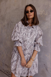 BERKEN Dress Coco Leaf Print