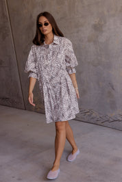 BERKEN Dress Coco Leaf Print
