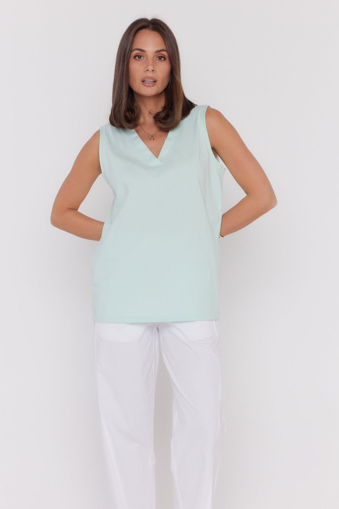 SIMBA V-Neck Seafoam