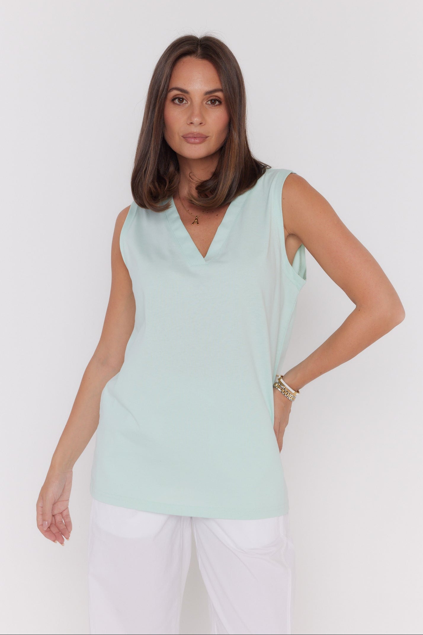 SIMBA V-Neck Seafoam