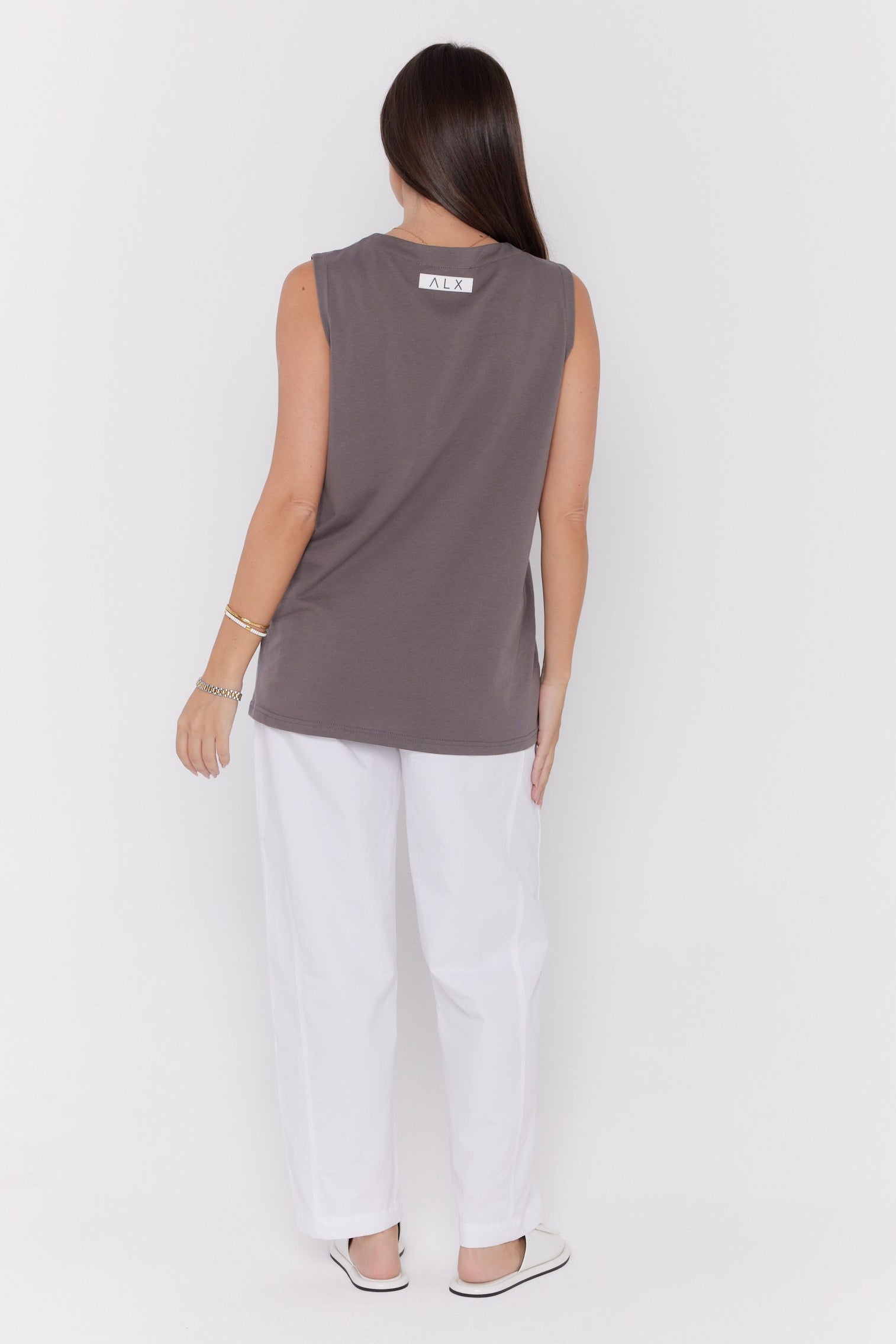 SIMBA V-Neck Taupe Brown