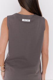 SIMBA V-Neck Taupe Brown
