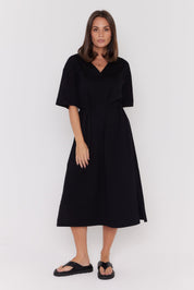 NIX Midi Dress Black