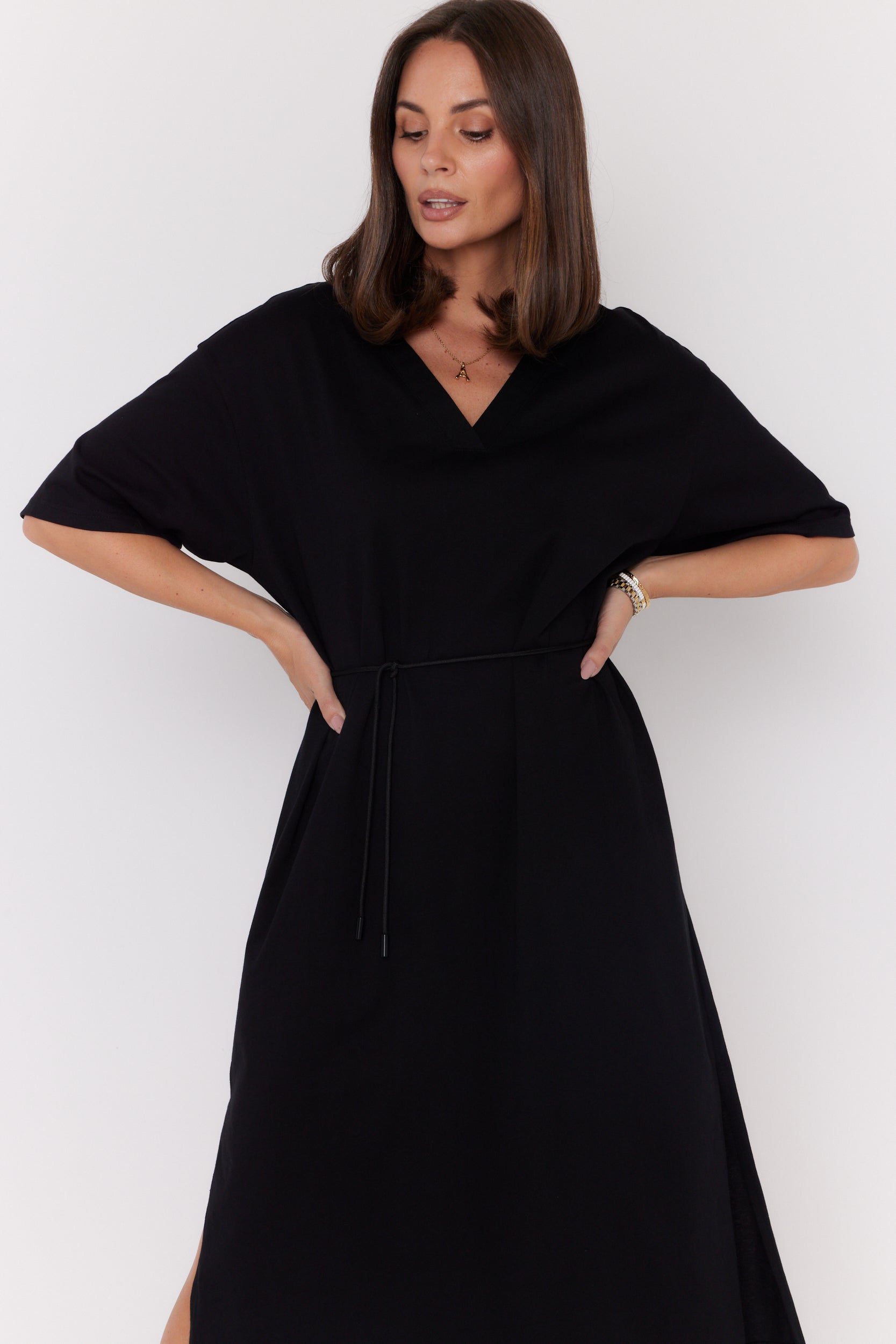 NIX Midi Dress Black