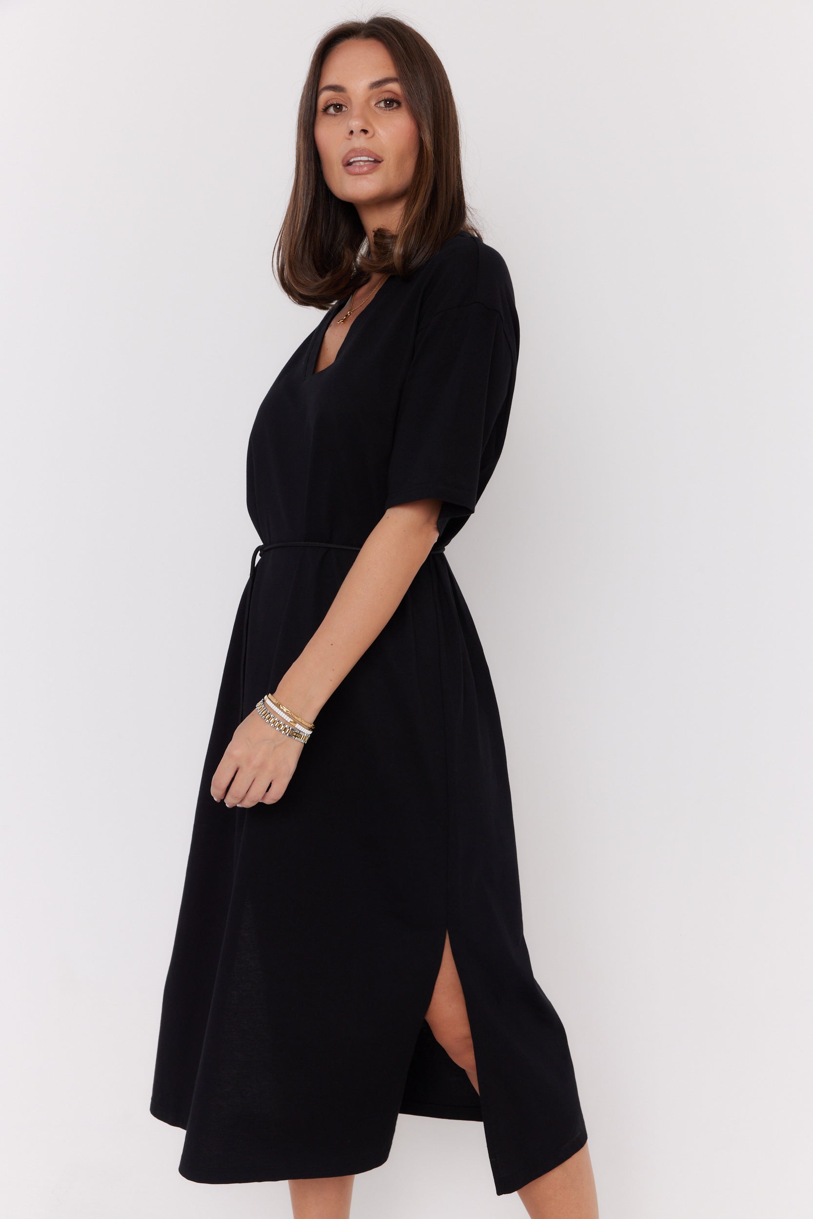 NIX Midi Dress Black