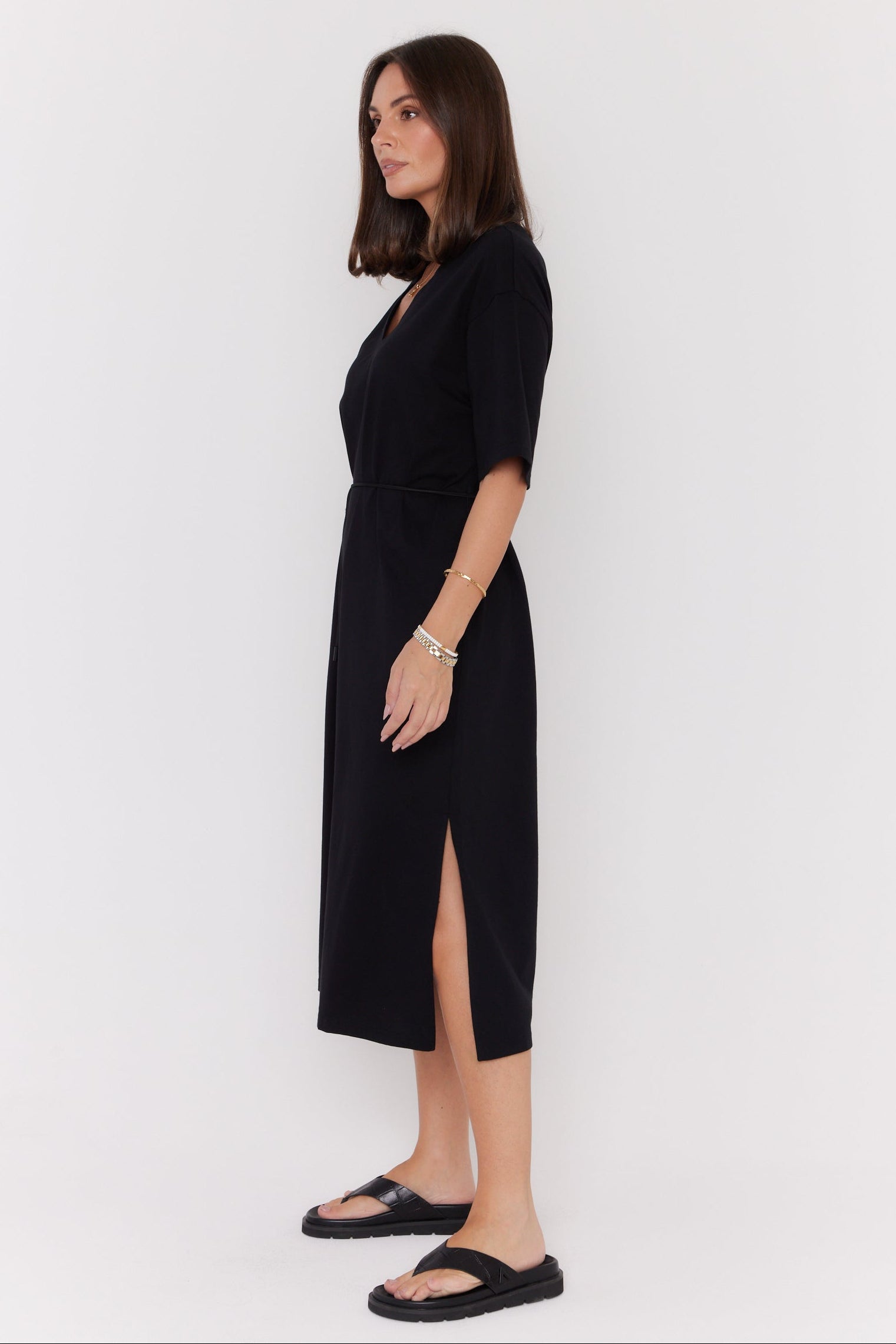 NIX Midi Dress Black