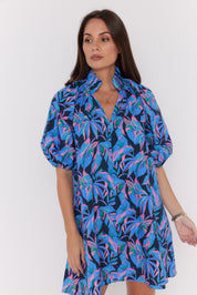 MALTA Dress Navy Floral Print