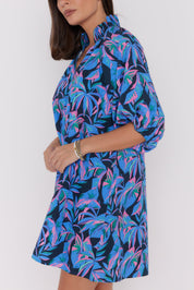 MALTA Dress Navy Floral Print
