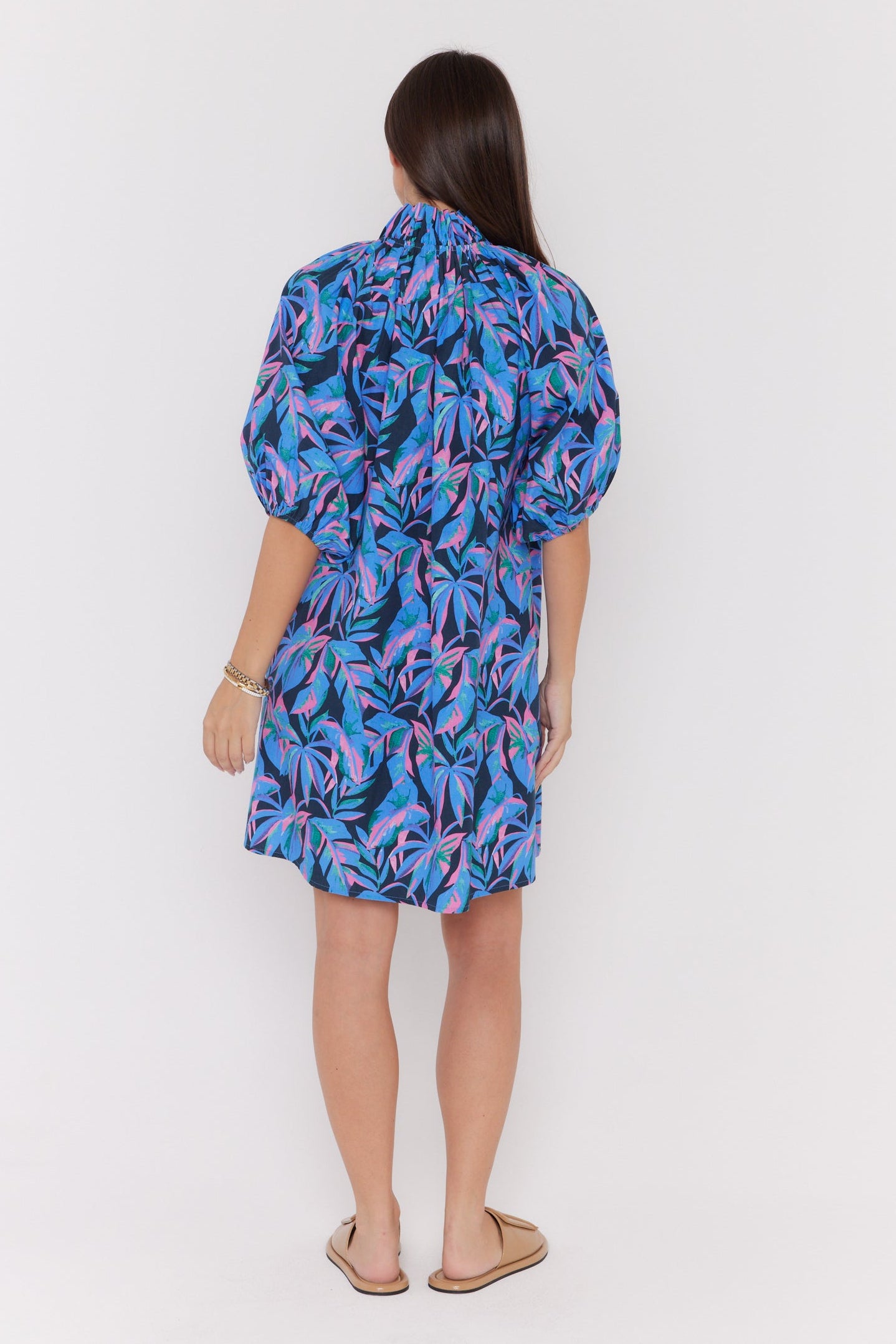 MALTA Dress Navy Floral Print