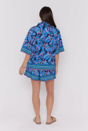 RISE Shirt Navy Floral Print