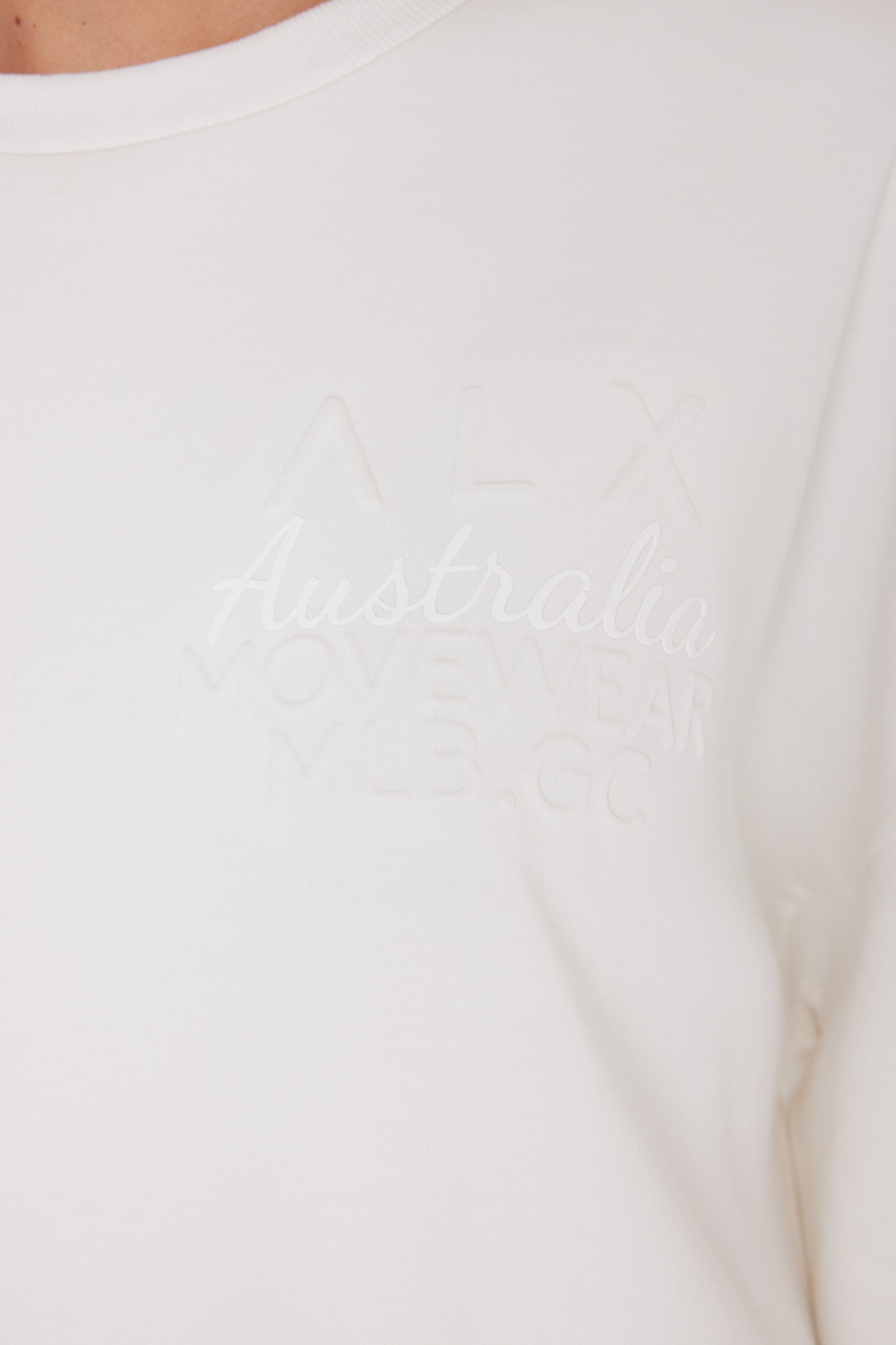 EMBY Long Sleeve Top White