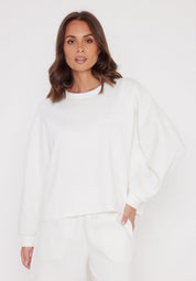 EMBY Long Sleeve Top White