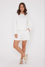 NODE Shorts White