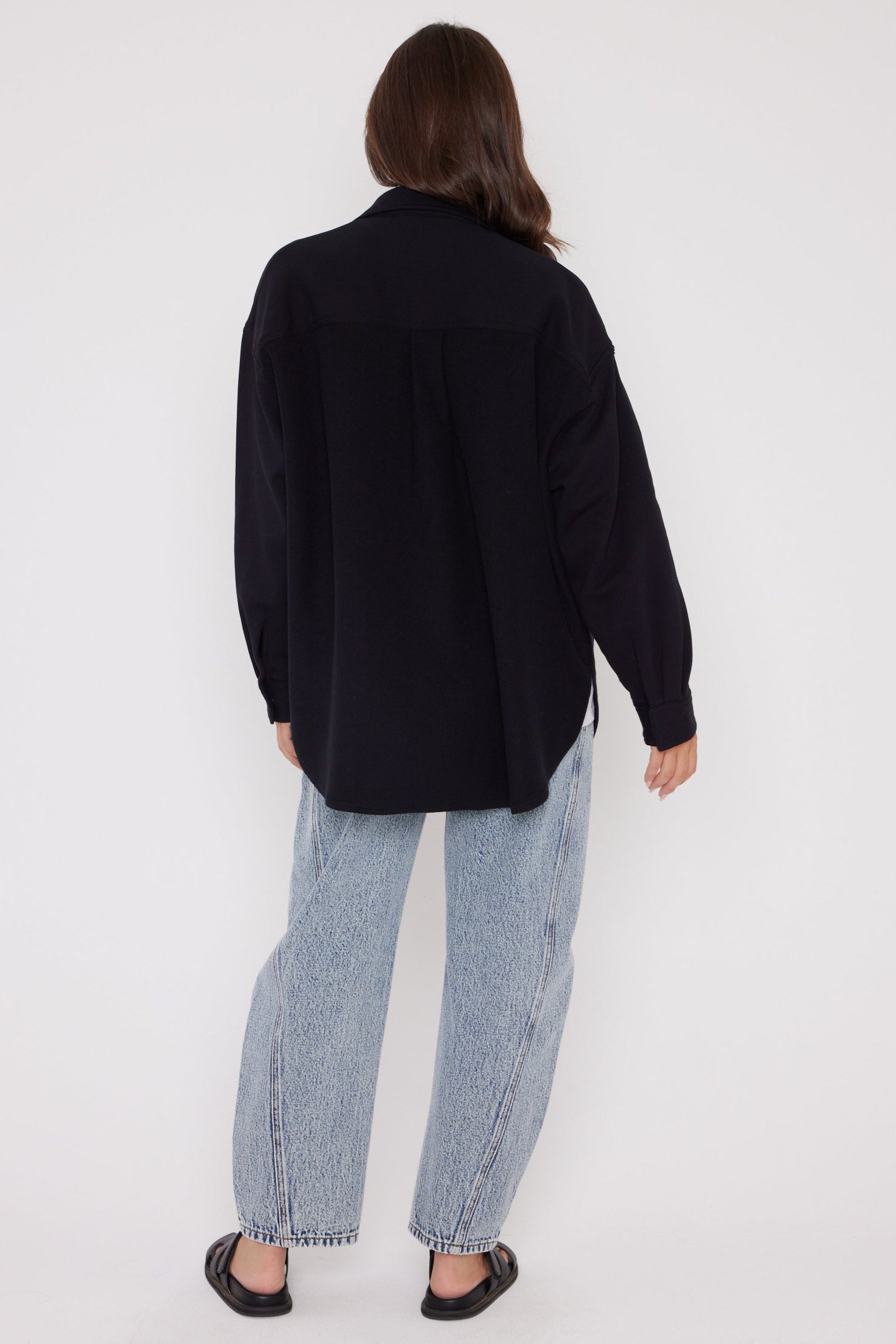 NELSIE Shacket Black