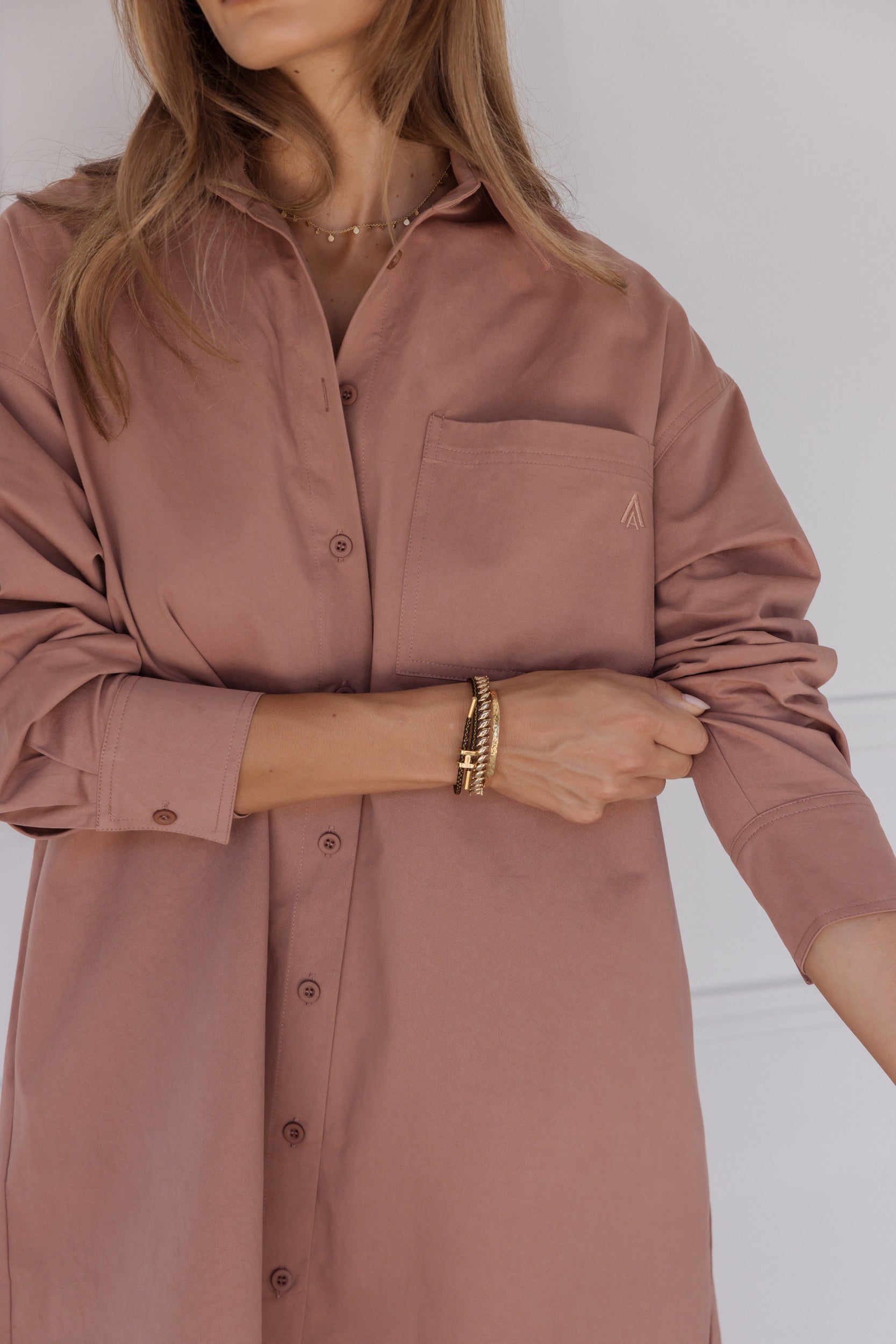 JETT Mini Dress Mahogany