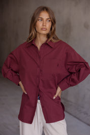 UNA Shirt Burgundy