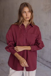 UNA Shirt Burgundy