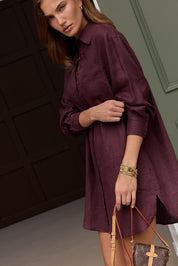 KASTA Mini Dress Burgundy
