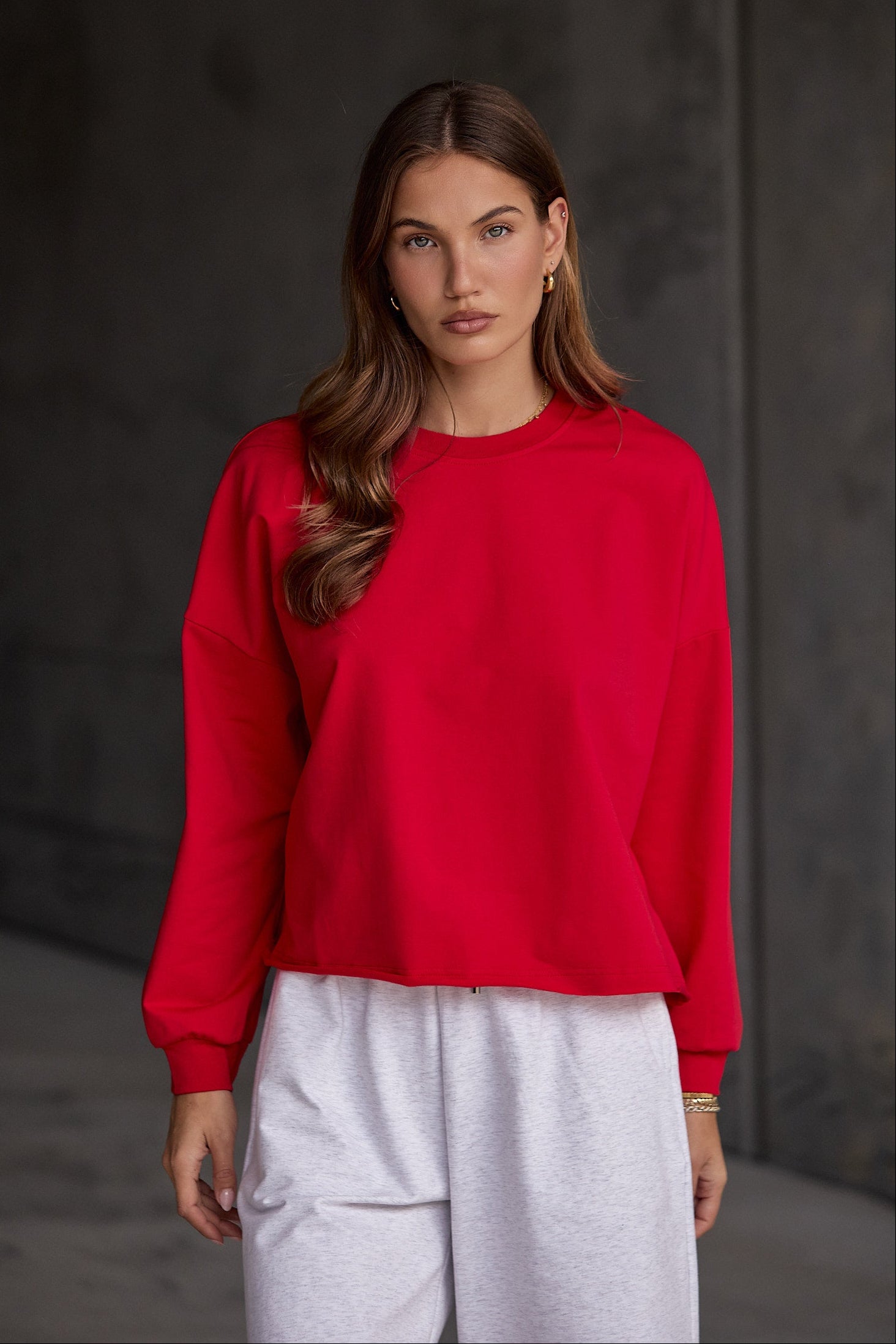 GREKA Long Sleeve Top Red