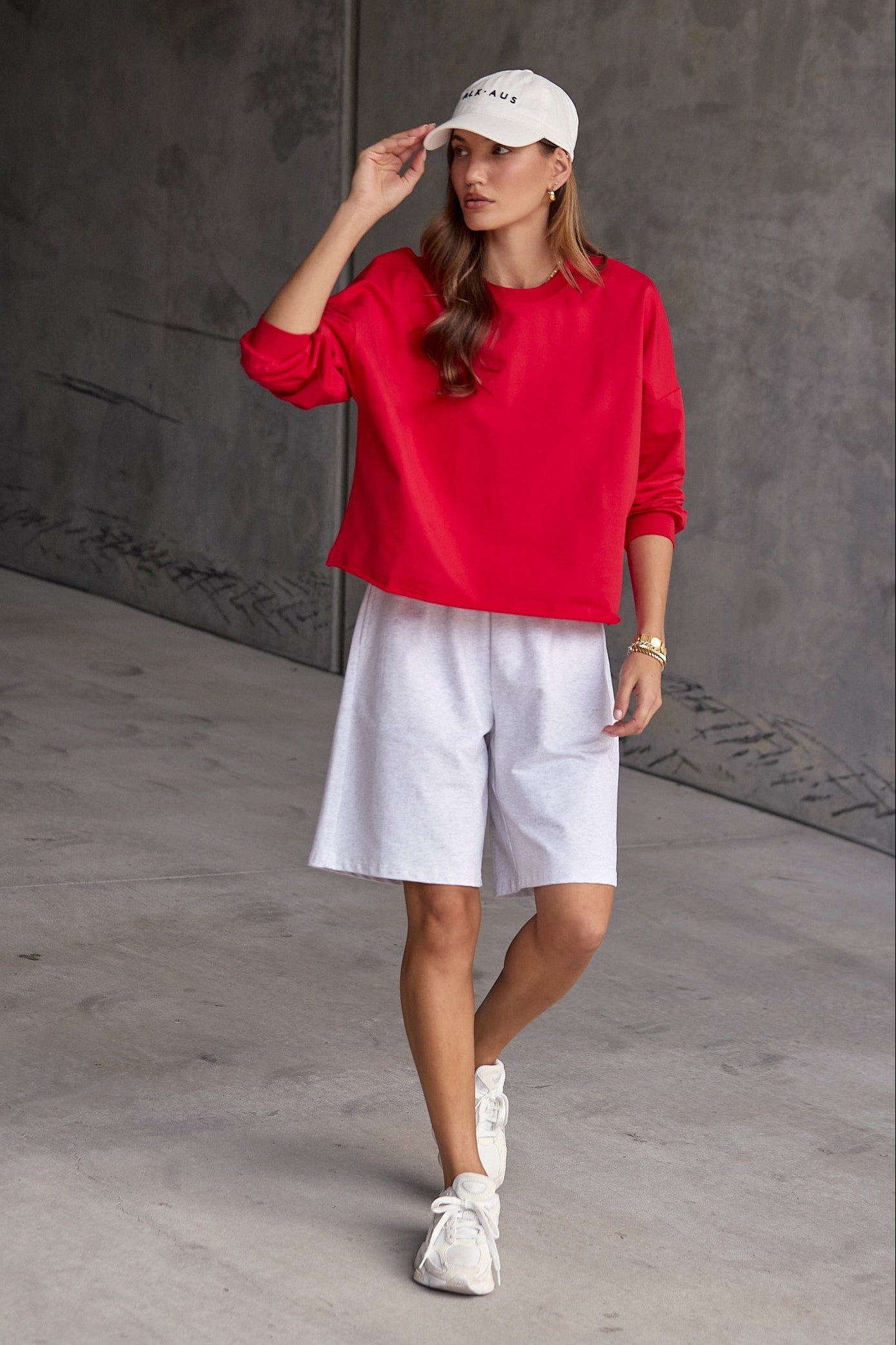 GREKA Long Sleeve Top Red