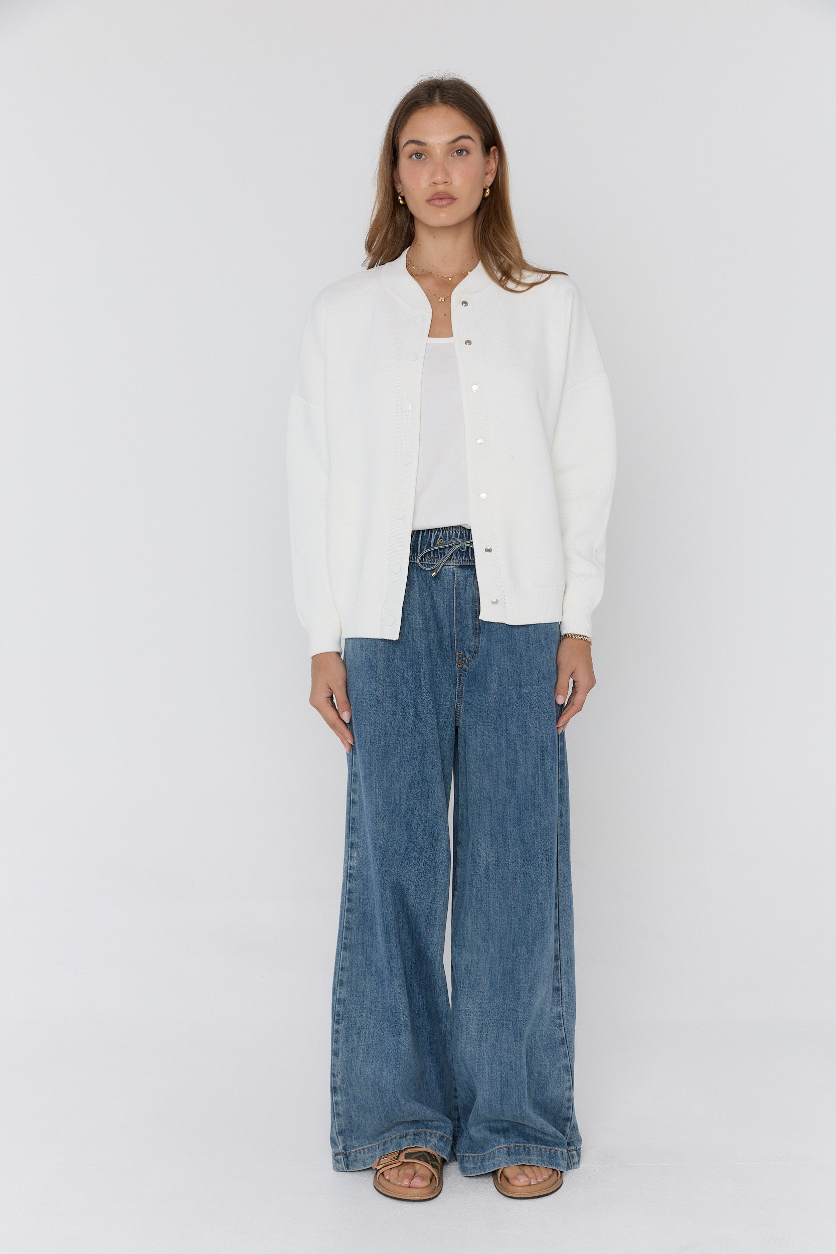 ALFONSO Knit Jacket Ivory