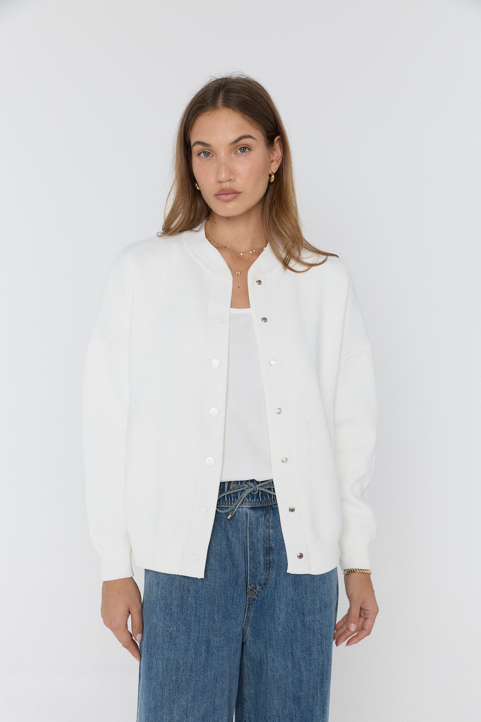 ALFONSO Knit Jacket Ivory