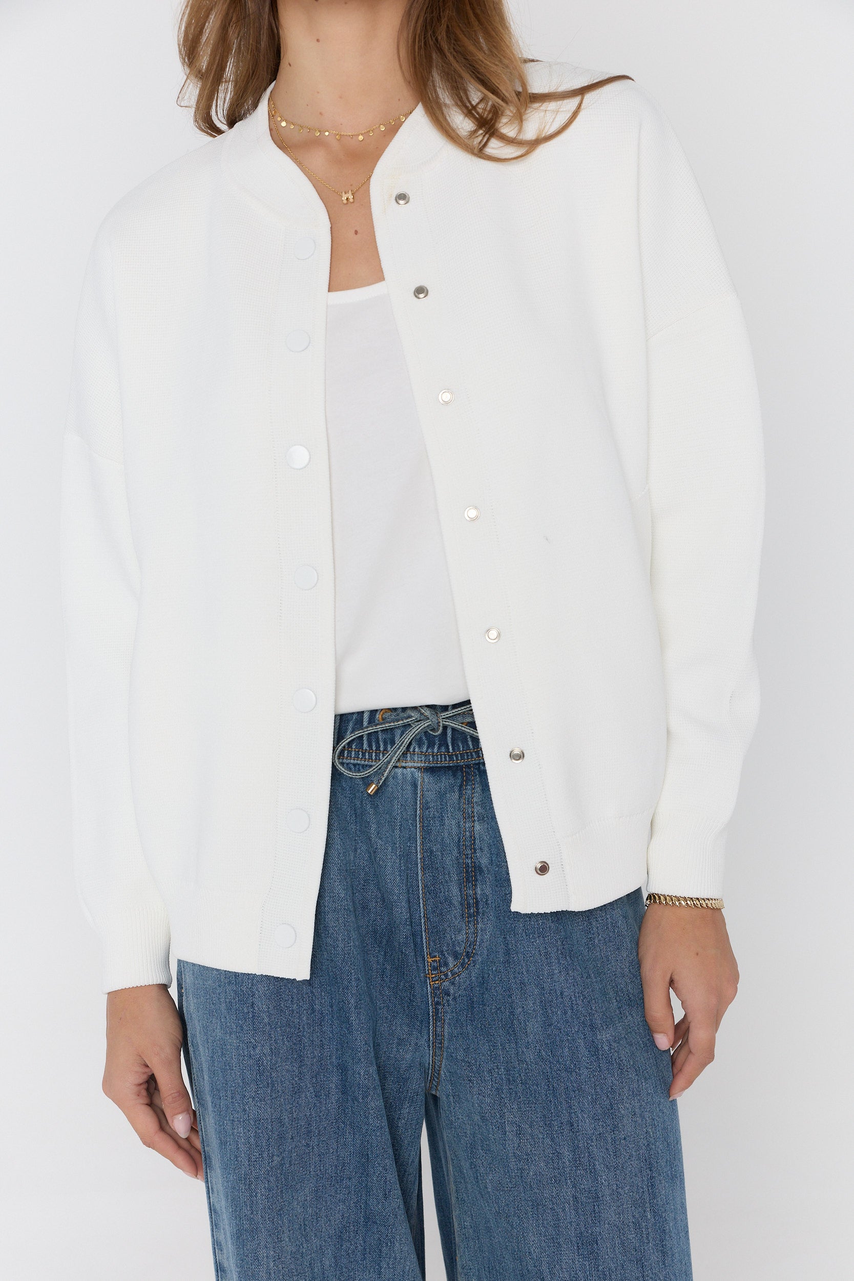 ALFONSO Knit Jacket Ivory